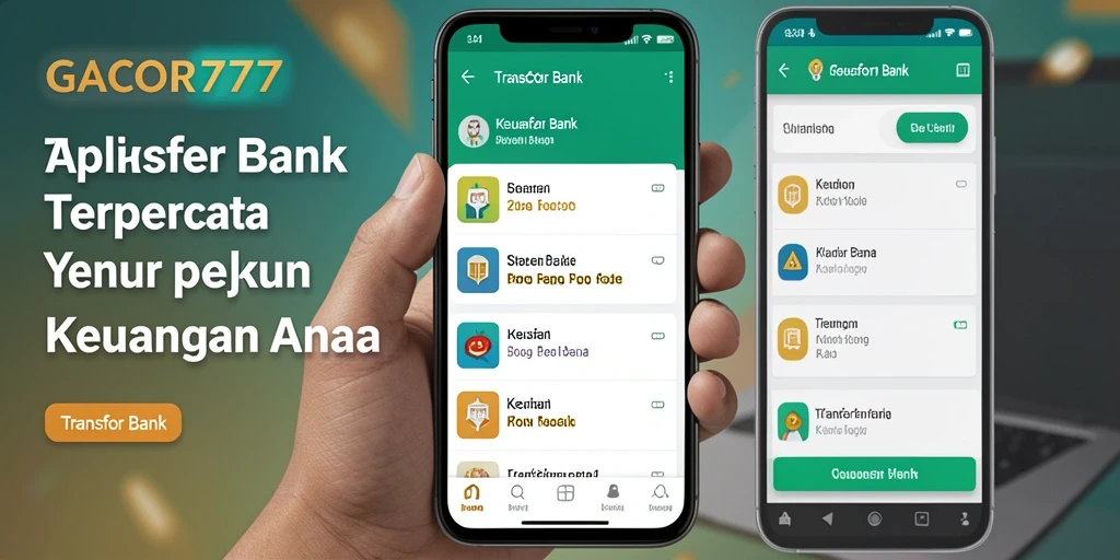 Screenshot antarmuka GACOR777 yang menampilkan fitur Transfer Bank.