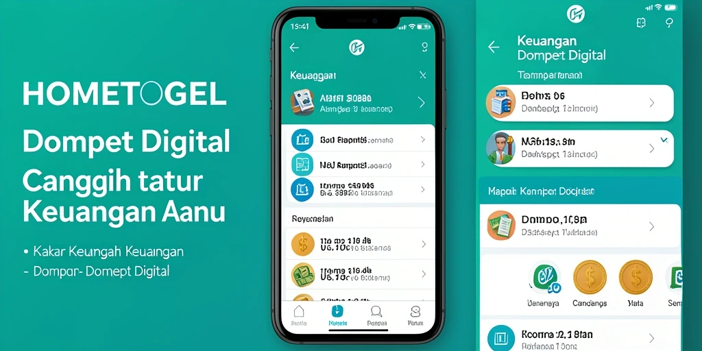Antarmuka HOMETOGEL yang modern dan mudah digunakan.