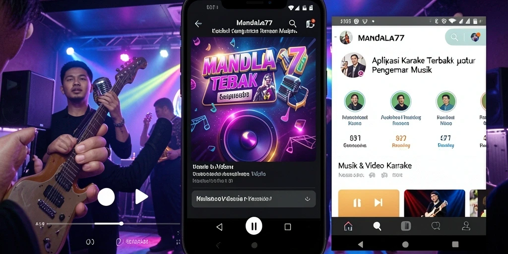 Tampilan antarmuka MANDALA77 saat sesi karaoke yang menyenangkan.