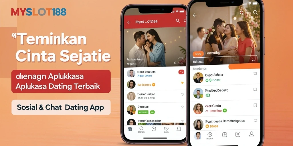 Tampilan antarmuka MYSLOT188 yang modern dan user-friendly untuk aplikasi Dating App.