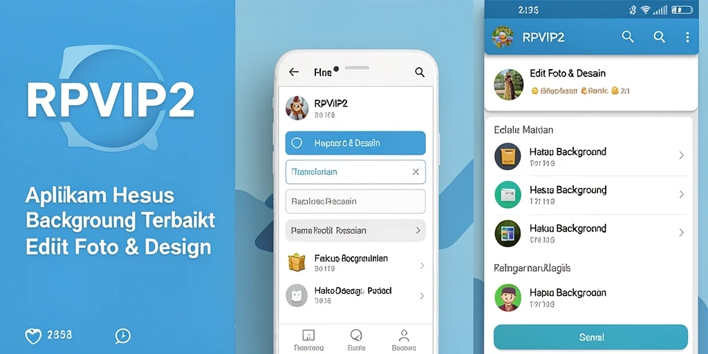 Tampilan antarmuka RPVIP2 saat menghapus latar belakang foto.