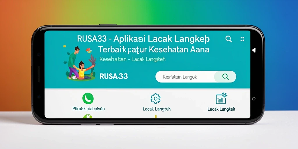 Tampilan antarmuka RUSA33 yang menampilkan fungsi pelacakan langkah.
