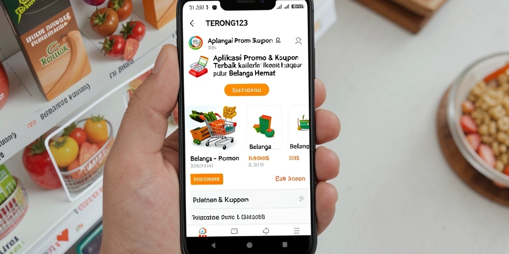 Tampilan antarmuka user-friendly dari aplikasi TERONG123 dengan berbagai promo menarik.